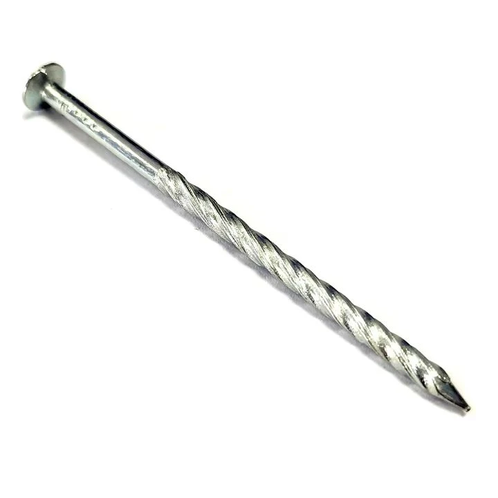 Galvanized Spiral Twist Shank Nails for Patio and Deck Construction