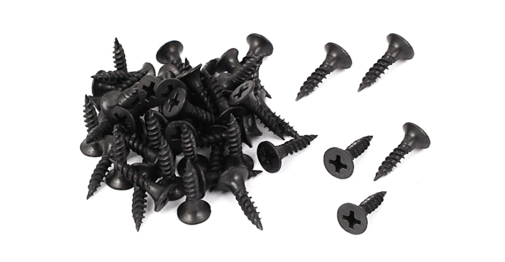 Black Phosphated Bugle Head Twin Fast Double Lead Fine Thread Drywall Screws