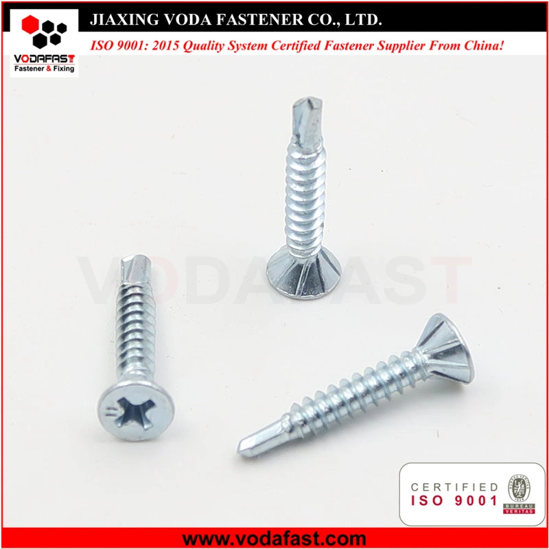 Vodafast DIN7504p Countersunk Head Self Drilling Screw with Nibs Under Head