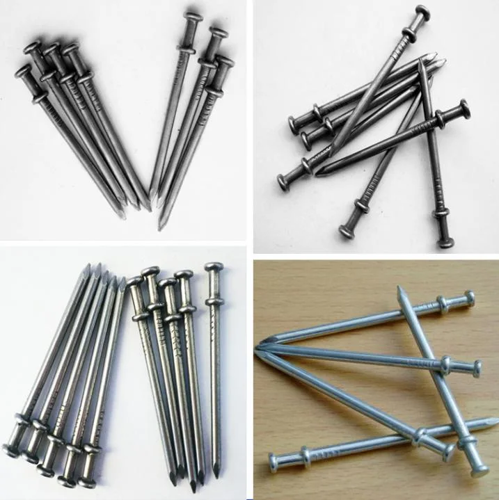 High Quality Professional Customizable Galvanized Two Double Head Wire Duplex Nail