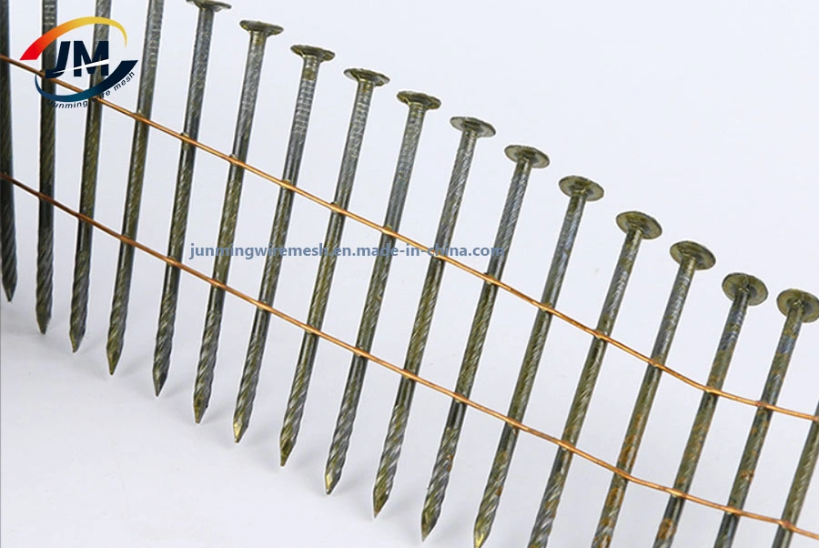 China Manufacturer Smooth Shank Bright Coated Coil Nails for Pallets Nails