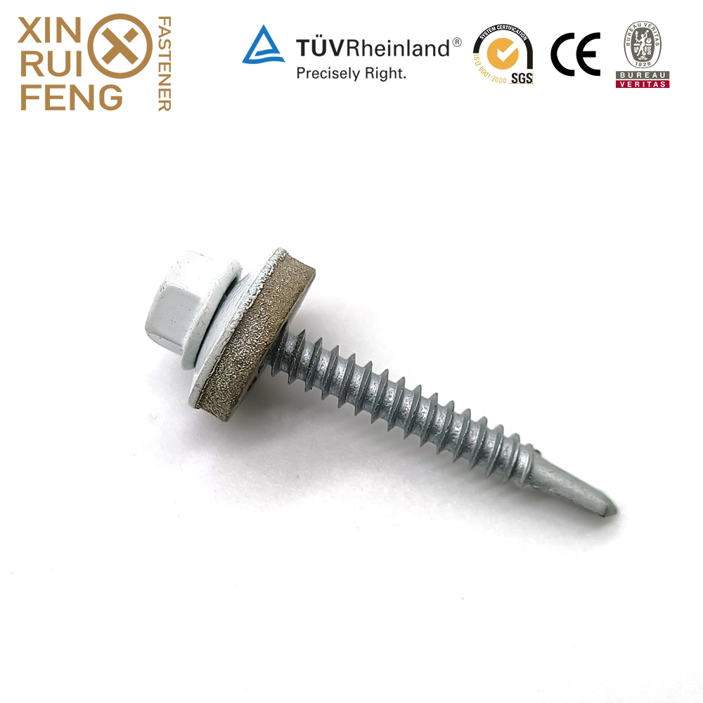 Xinruifeng Fastener Color Painted Bright Zinc Ruspert Coating Extra Guard As3566 Timber Building Purlin Crest Roofing Hex Washer Head Self Drilling Screws