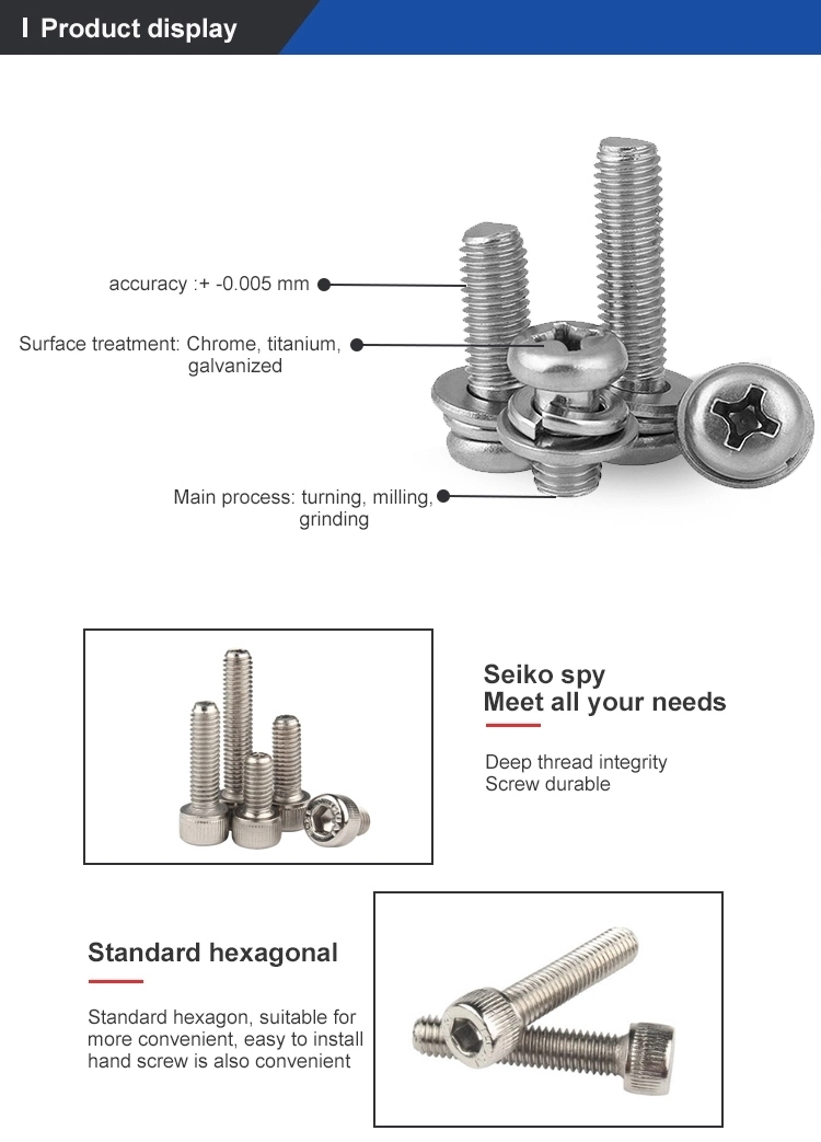 Micro Pan Head Screws Assemblies Furniture Confirmat Screw Drywall Screw