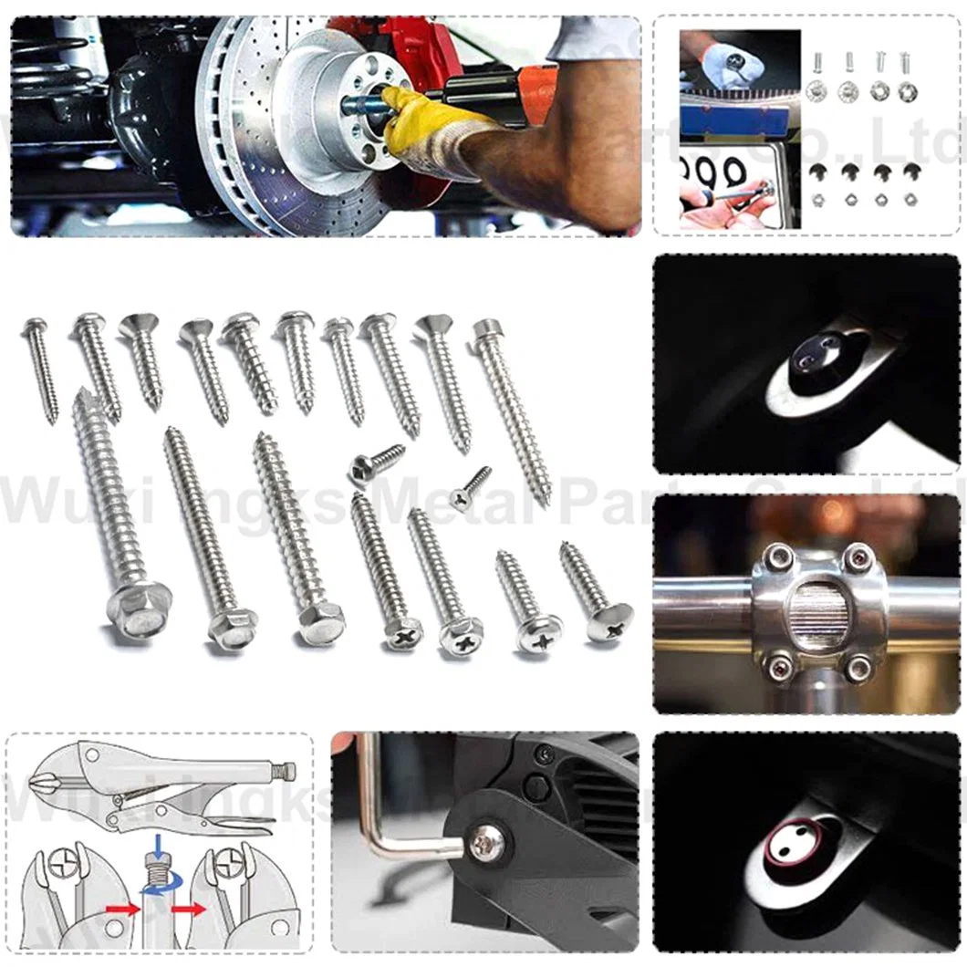 A2 A4 Flat Point Self Tapping Torx with Pin Pan Head Security PT Screws