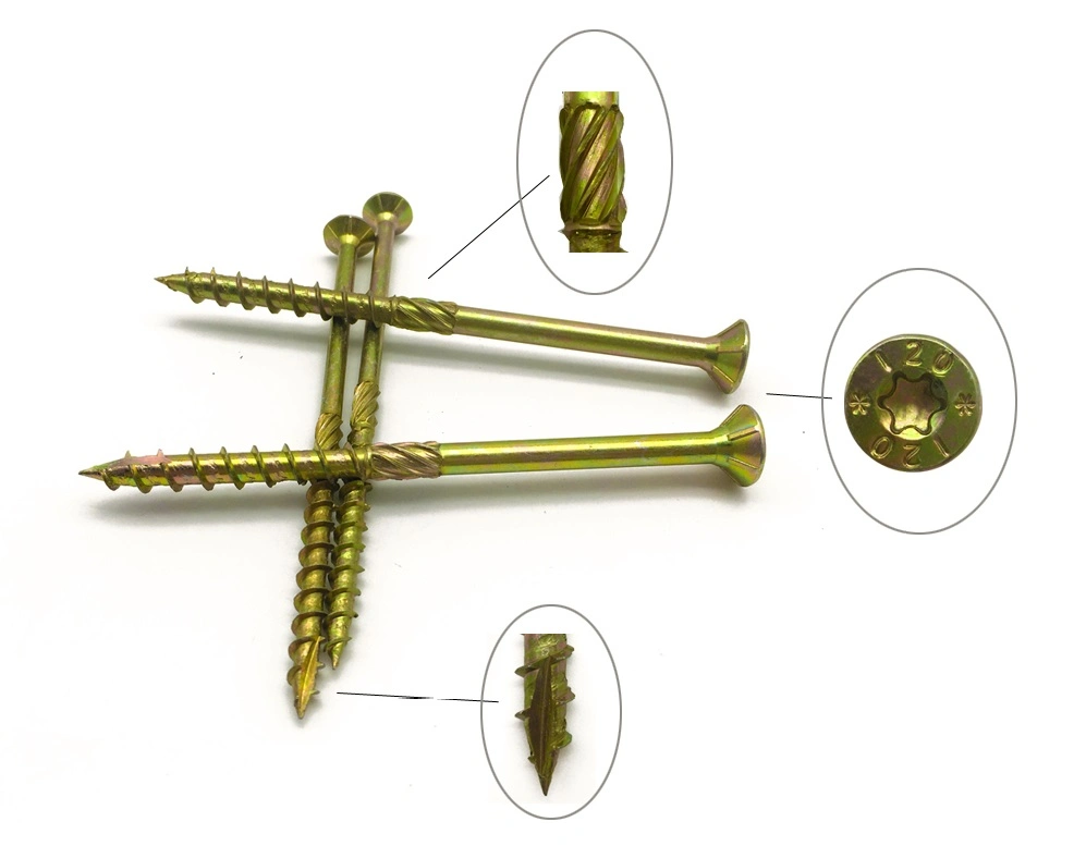 Buliding Countersunk Torx Type 17 U Thread Chipboard Timber Screw