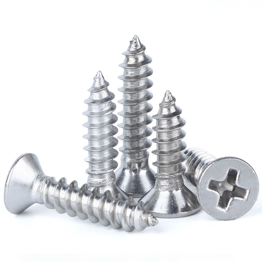 High Quality Pozidrive White Zinc Wood Screws Countersunk Head