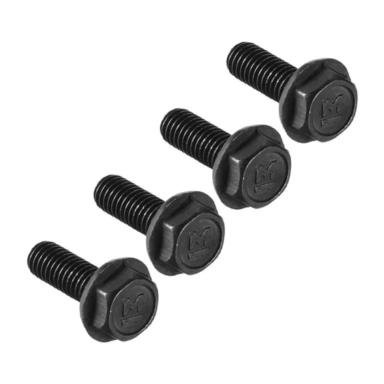 M10X45mm Hex Flange Bolts, 10.9 Grade Carbon Steel Hexagon Head Screws