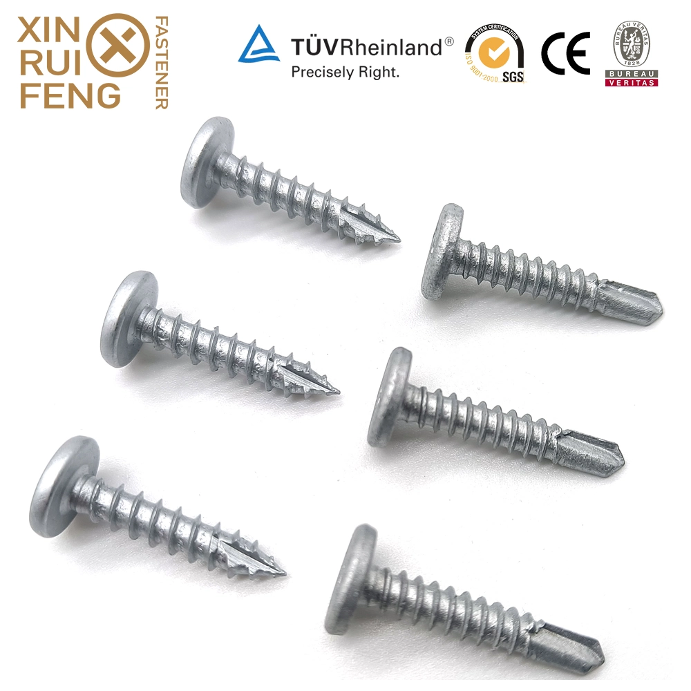 Xinruifeng Fasteners Zinc Wings Teks Fiber Cement Siding Self Drilling Screws