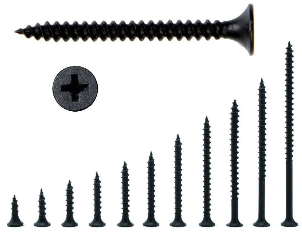 Black Phosphate C 1022 Fine Thread Drywall Screw