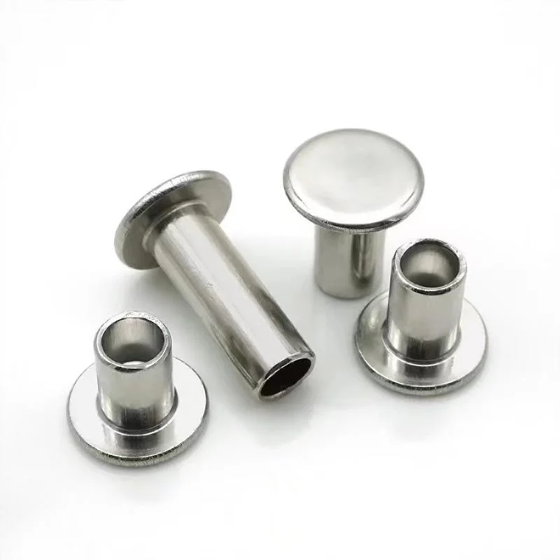 M2 M2.5 M3 M4 M5 M6 DIN 6791 Stainless Steel 304 Semi-Tubular Pan Head Semi Tubular Rivets