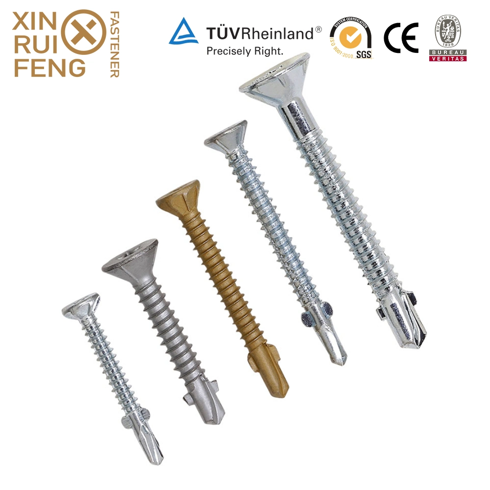 Xinruifeng Fastenes Ruspert Sst1000 Wings Teks Fiber Cement Self Drilling Screws