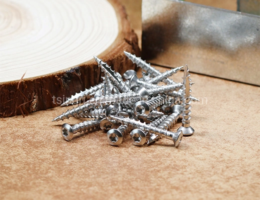 TGR/Tsingri Stainless Steel SS304 Torx T20 Oval Head Double Cutting Thread Type17 Decking Screws For Preservative Wood