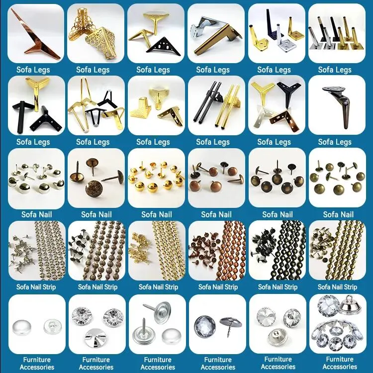 Decorative Tacks Furniture Nails Antique Pins Pattern Hollow Upholstery Flathead Sofa Nail for Table Chair and Bed