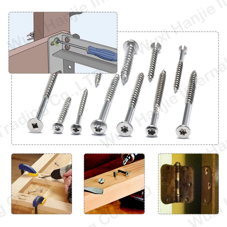 Custom Stainless Steel 304 Torx Drive Countersunk Head Self Tapping Decking