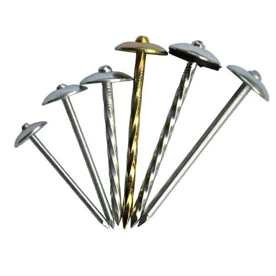 Umbrella Head Roofing Nails with Smooth / Twist Shank