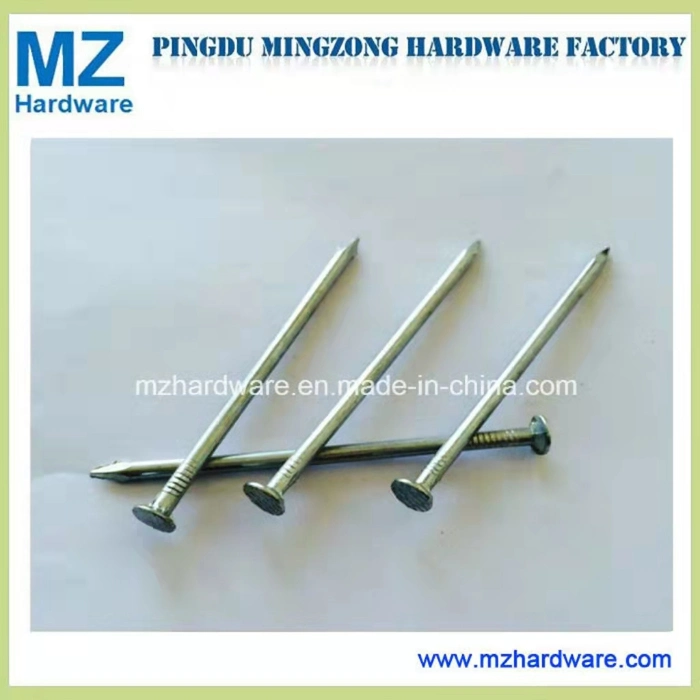 Hot Sale Top Quality High Hardness 1.5&quot;, 2&quot;, 2.5&quot;, 3&quot;, 4&quot; Iron Steel Smooth Shank Building Galvanized Masonry Cement Concrete Nails for Concrete Construction