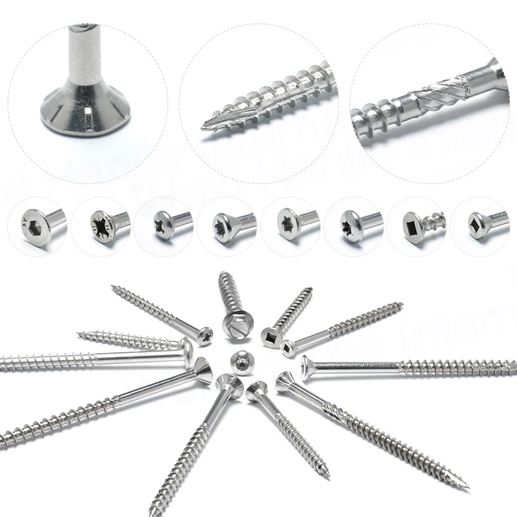 Custom Stainless Steel 304 Torx Drive Countersunk Head Self Tapping Decking