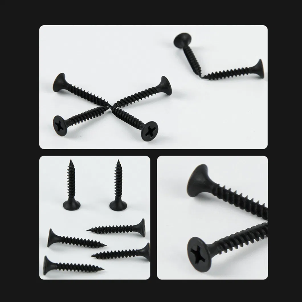 Factory Supplier Flat Bugle Head Drywall Screws Fine Coarse Thread Self Drilling Wood Screw