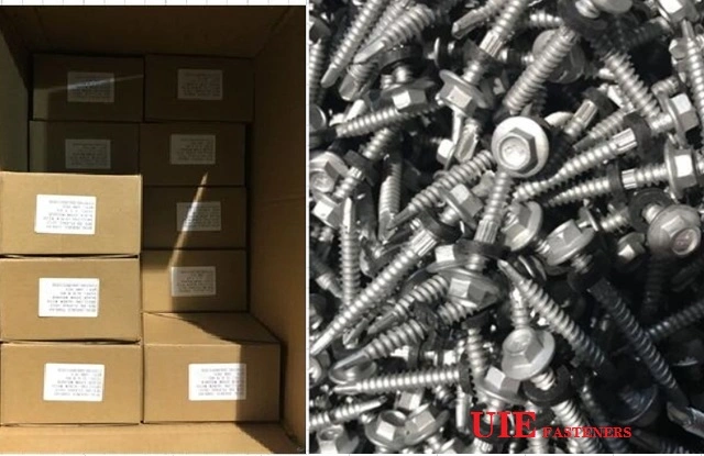 Double Thread with Hex Flange Head Self Drilling Screw Dacroment 1000hours Salt Spray Test