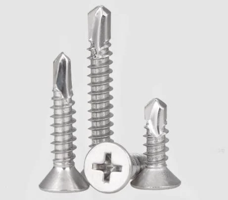 Stainless Steel 18-8 Cross Recessed Head Countersunk Self Drilling Screw