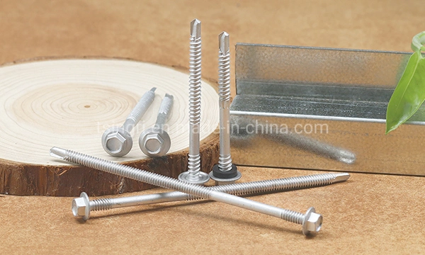 TGR/Tsingri Zinc-Aluminum Coating Hex Big Washer Double Upper and Lower Thread Self-drilling Screws Sandwich Panel Screws