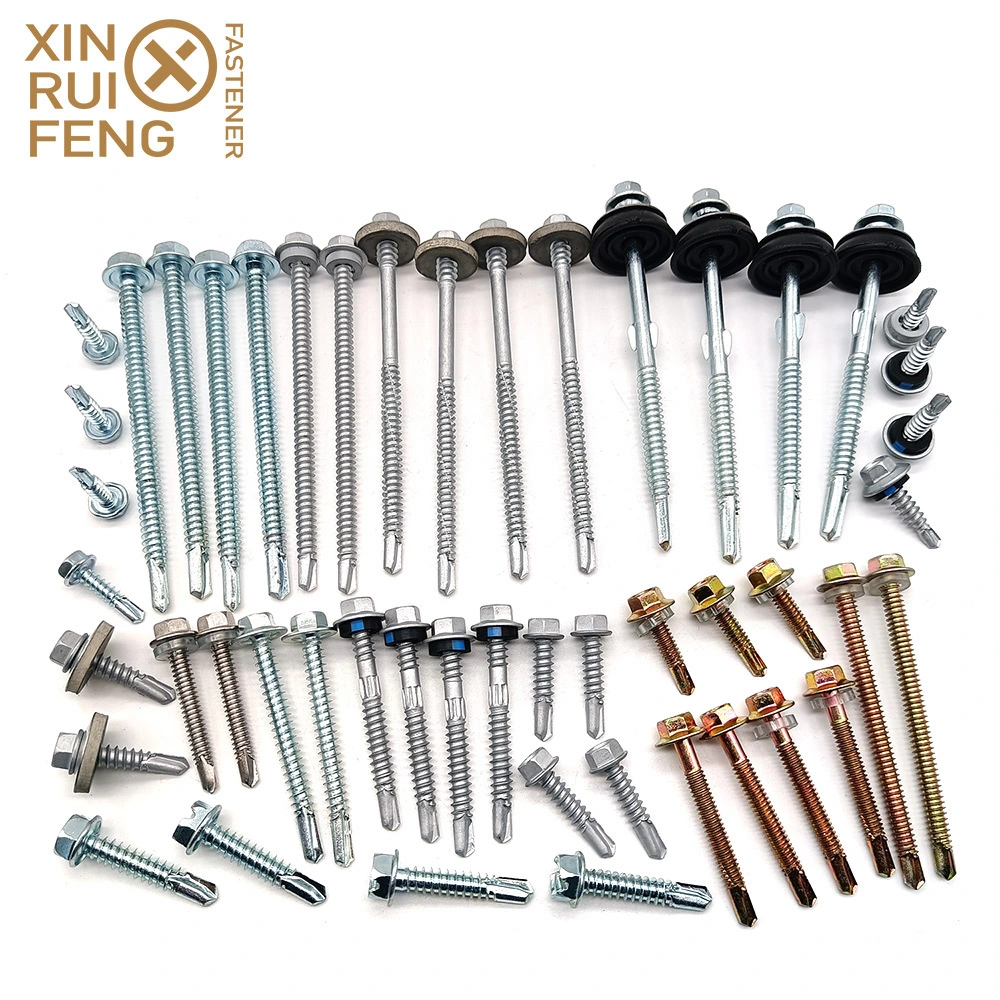 White Zinc Plated Hex Head Self Drilling Screw High Quality China Wholesale