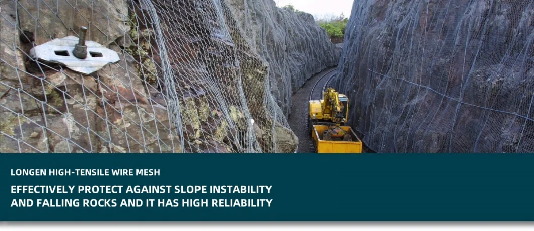 Rockfall Netting Slope Protection High Tensile Wire Mesh