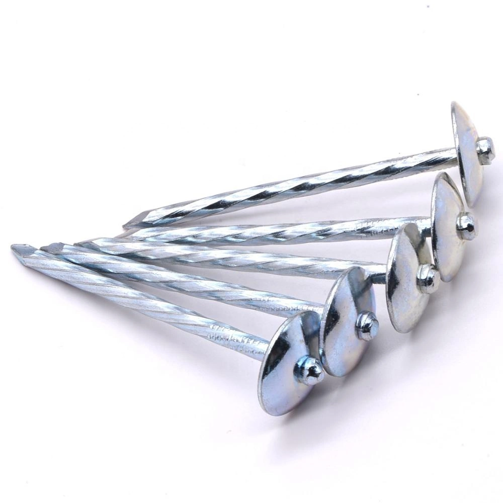 Angola Zambia Namibia Market/Galvanized Umbrella Head Roofing Nails Good Quality Roofing