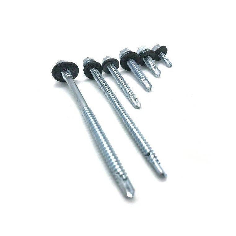 Carbon Steel Building Roofing SDS Screw Galvanised Metal Hexagon Head Tek Wood Stainless Steel Hex Washer Head Self Drilling Screw with EPDM Washer