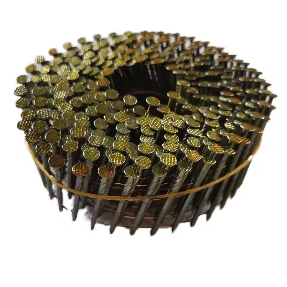 Coil Wire Nails Spiral Shank Flat Head for Nail Gun for Pallets