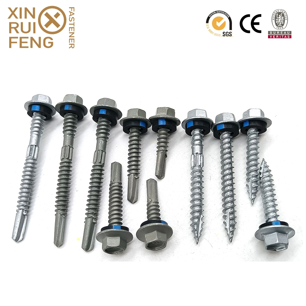 Hex Washer Head (HWH) Sheet Metal Screws Roof Self Drilling Metal Screws