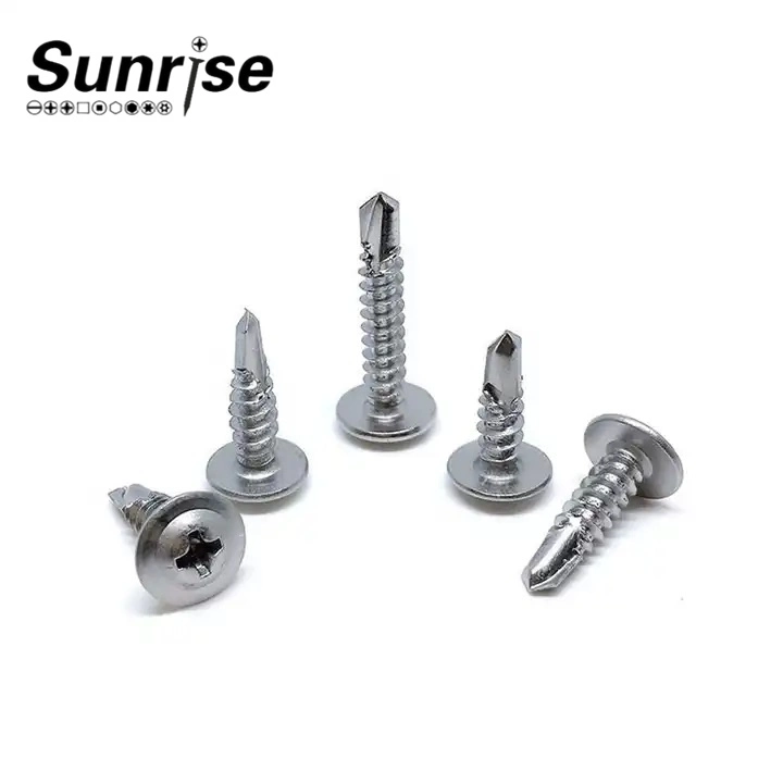 Zinc-Plated Steel Metal Phillips Modified Truss Head Self-Drilling Screw