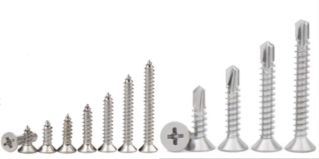 High Hardness Zinc Plated Flat Head Phillips Self Tapping Wood Screw/Nails