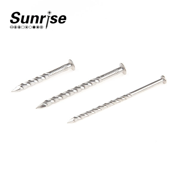 Oval Head (Checkered) Twist Shank Nails Screw