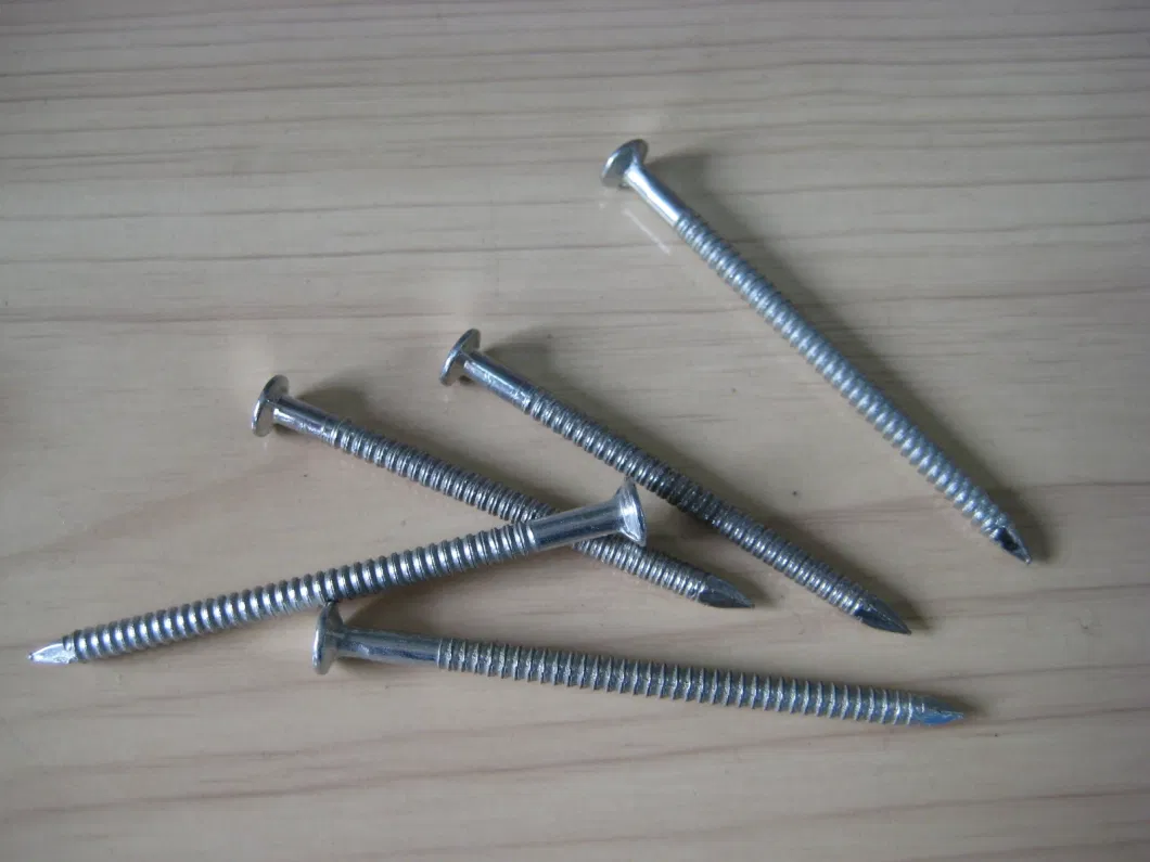 Ring Shank Nail Flat Head 3&prime;&prime;