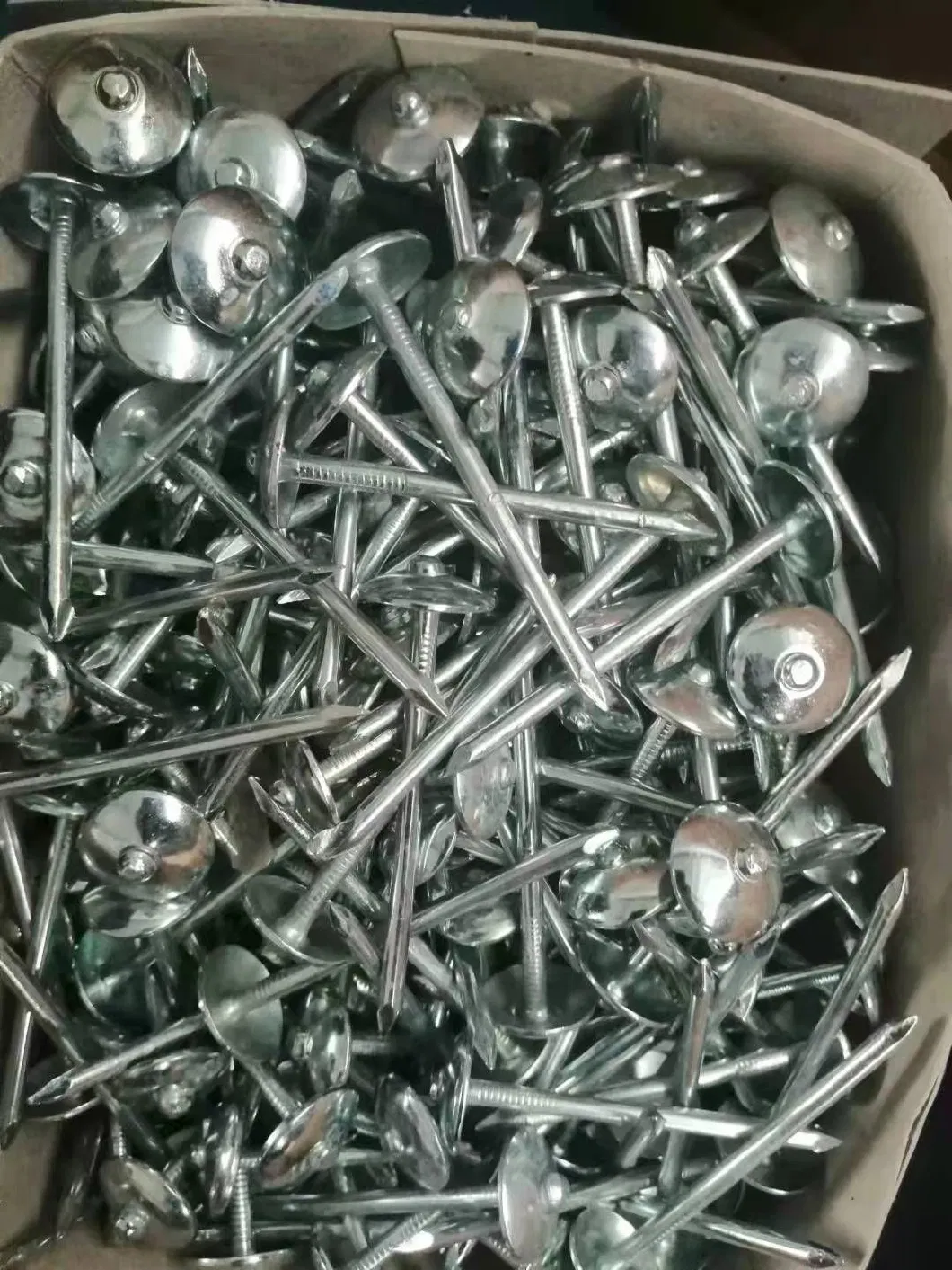 Bright Finishing Zinc Plated Roofing Nails with Umbrella Head for Building