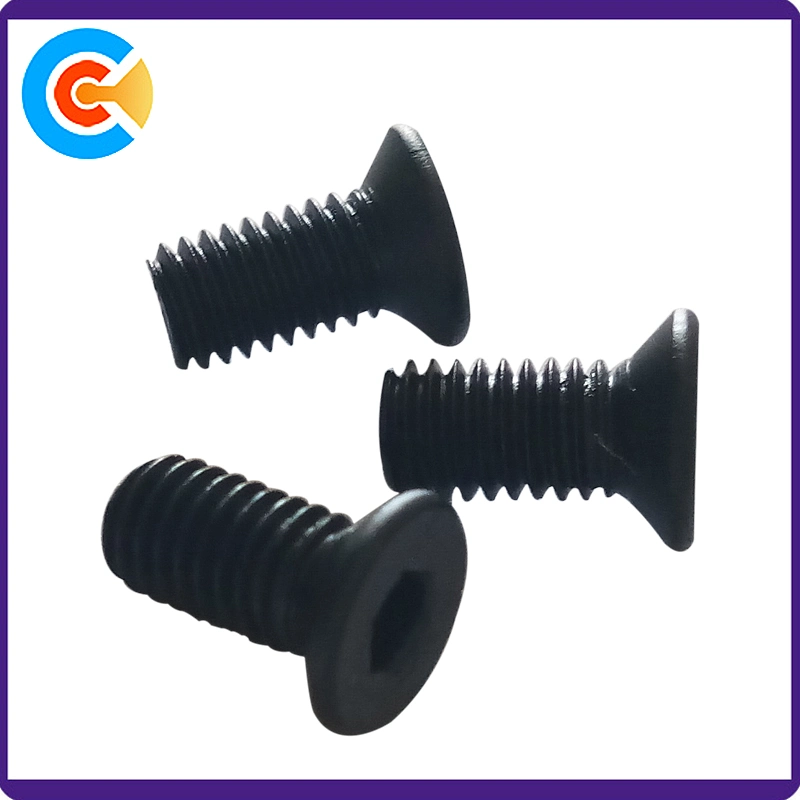 Carbon Steel Screw DIN965 Hex Socket Recessed Countersunk Machine Screw