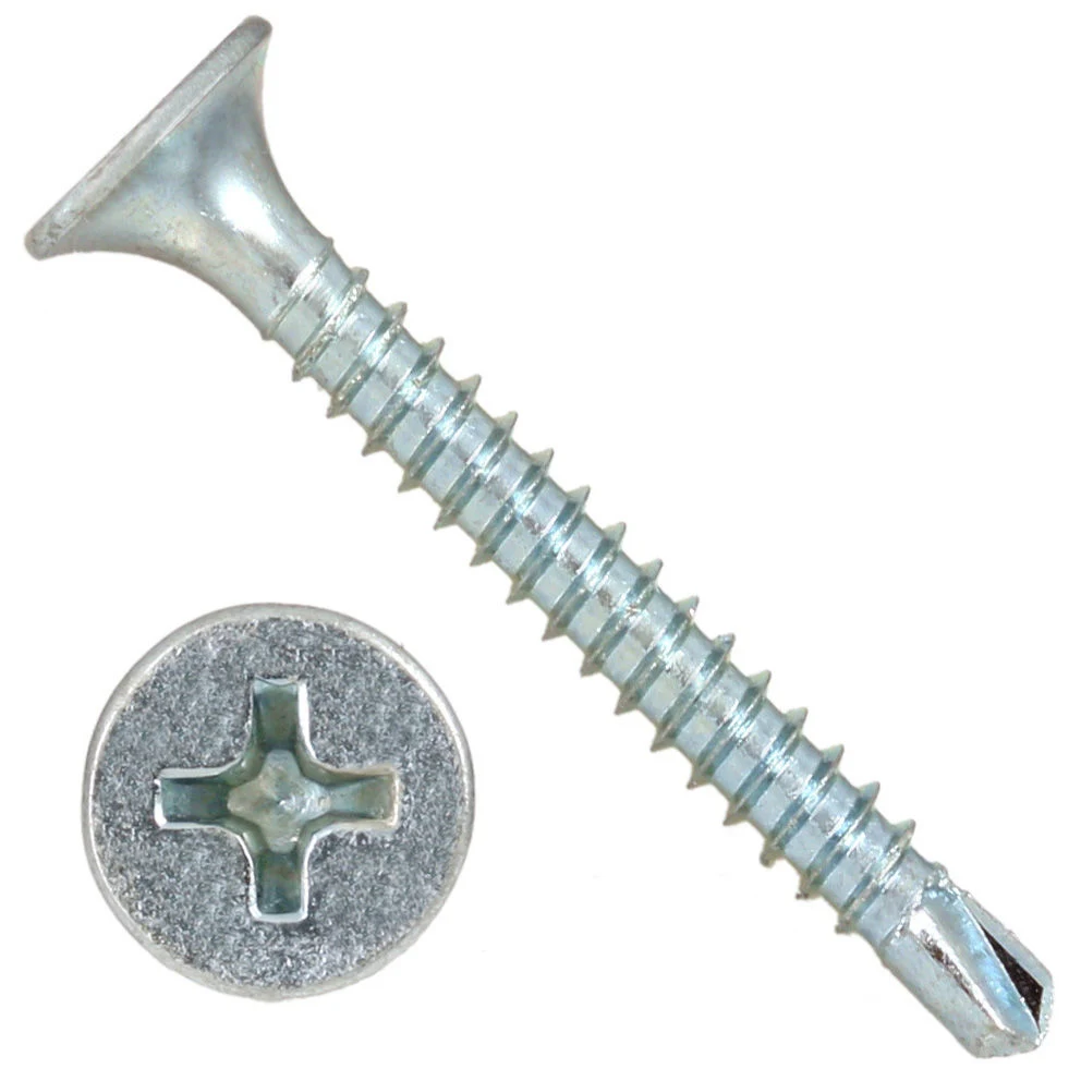 Phillips Drive Drywall Screw Drilling Point Blue Zinc Plated