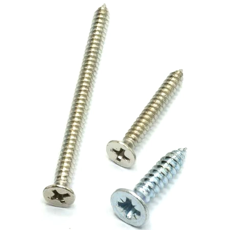 Philip/Pozi Countersunk Head Chipboard Screws Zincplated