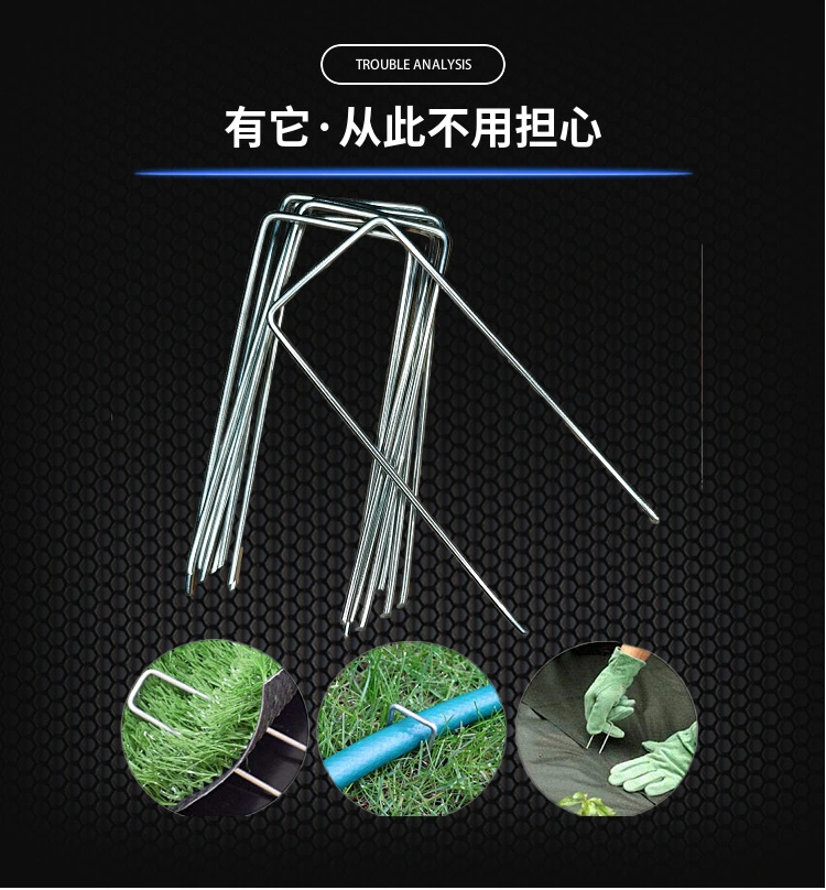 China Manufacturer U Type Nails Galvanized Netting Fencing Garden Ricoh Staples for Furniture