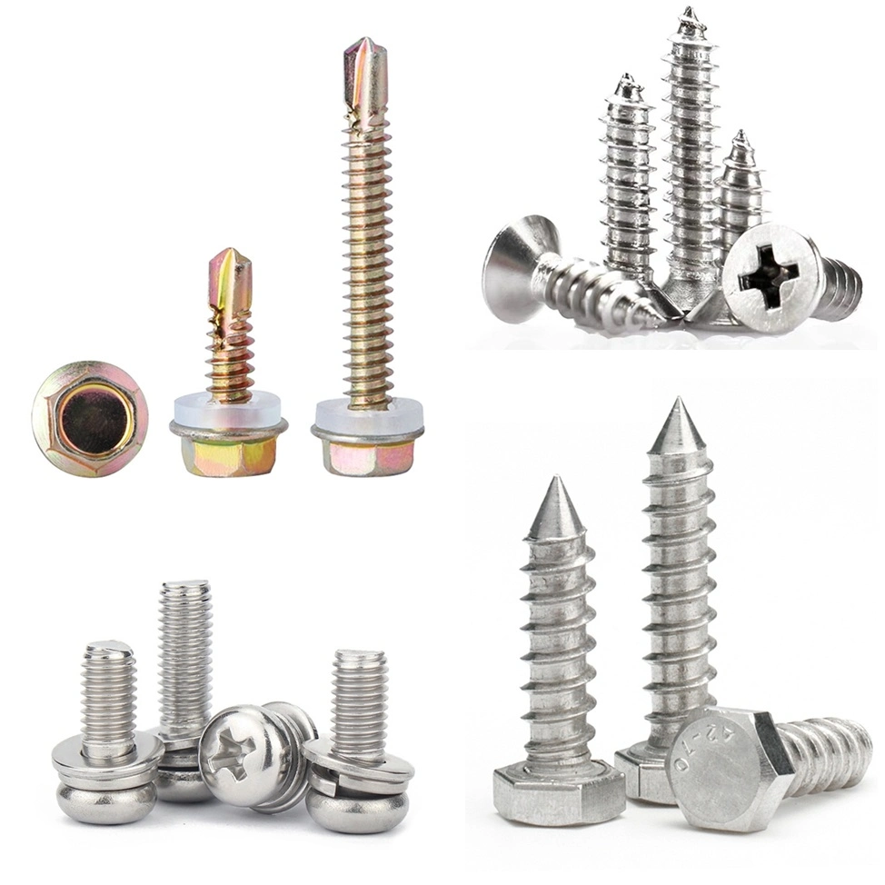 Titanium Washer Head Drywall Screw Self Drilling Patta Chipboard Screw Self-Tapping Furniture Drywall Wood Screws