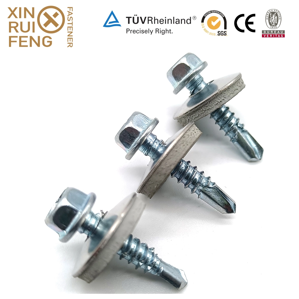 Xinruifeng Fastener Building Ruspert Zinc Geomet Roofing Hwh Hwf Head Self Drilling Screws