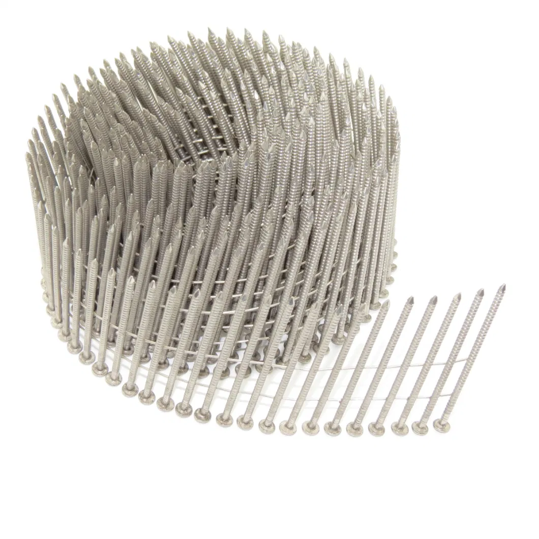 2.1mm X 50mm Stainless Steel Collated Coil Nails