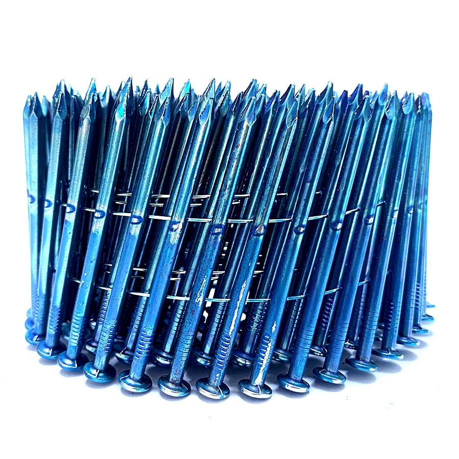 Vinyl Coated Smooth Shank Wire Coil Nails for Wood Crates