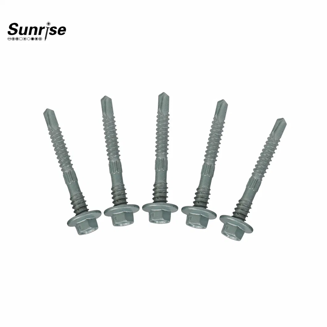 Customized Colorful Hex Washer Head Point Ruspert 1000 Small Self Drilling Roof Screw