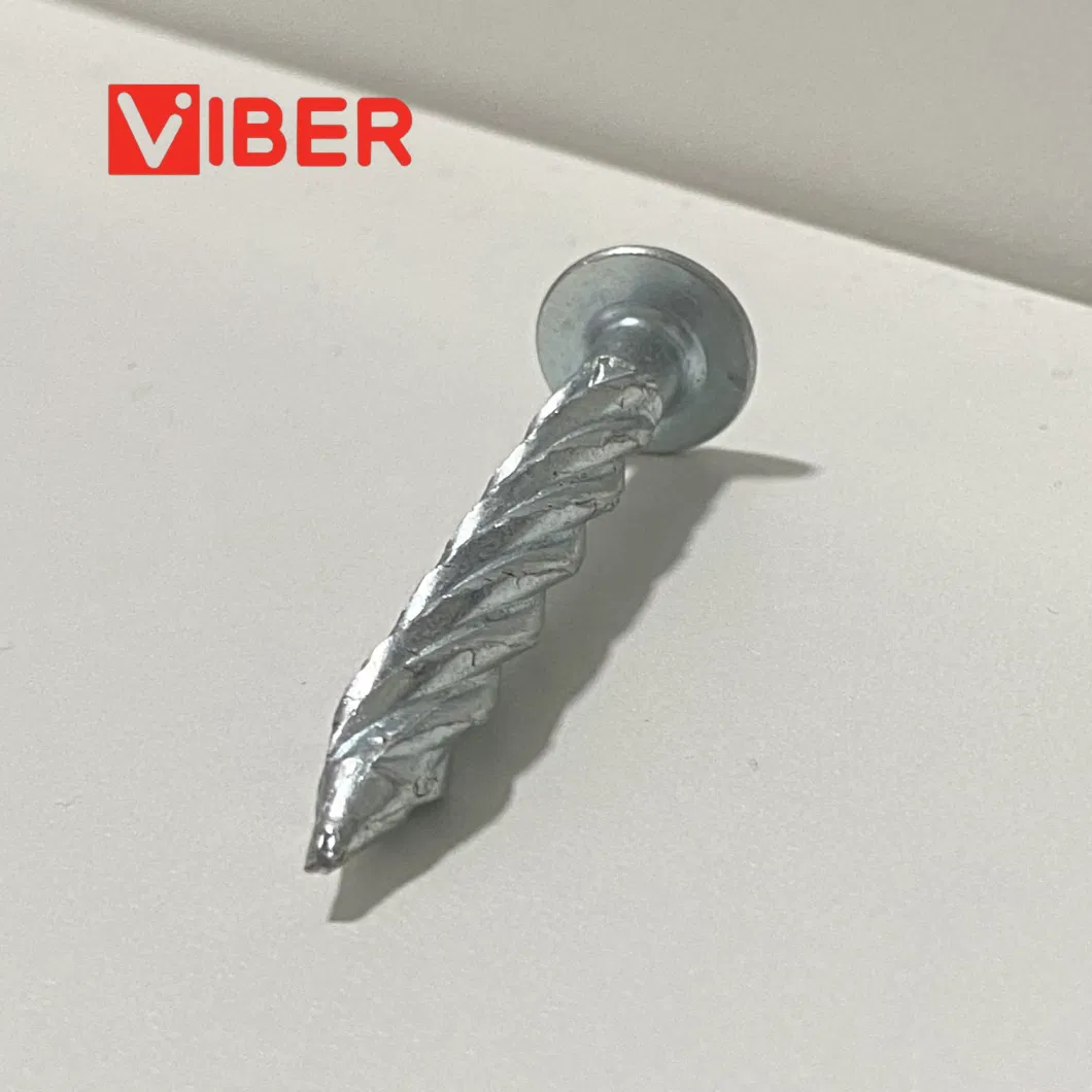 2024 Galvanized Flat Head Threaded Nail Big Head Twist Nail