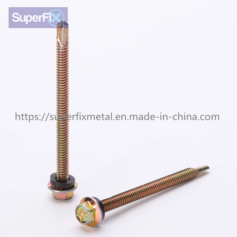 Carbon Steel Self Drilling Screw Zinc Plated with Hardness Tek Screw