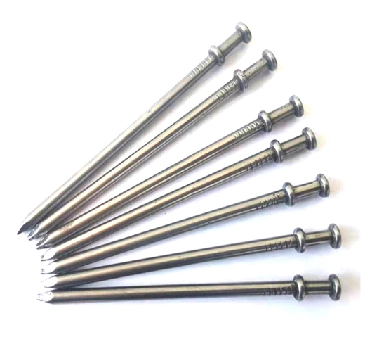 60mm Carbon Steel Double Head Nails for Construction