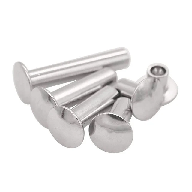 M2 M2.5 M3 M4 M5 M6 DIN 6791 Stainless Steel 304 Semi-Tubular Pan Head Semi Tubular Rivets