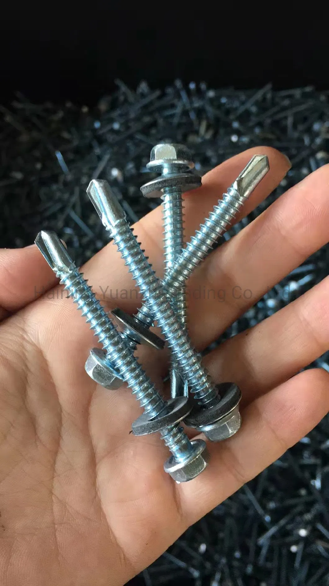 DIN7504 Galvanized Hex Self Drilling Screws Roofing Plating Color Hexagon Self Drilling Screw for Wood